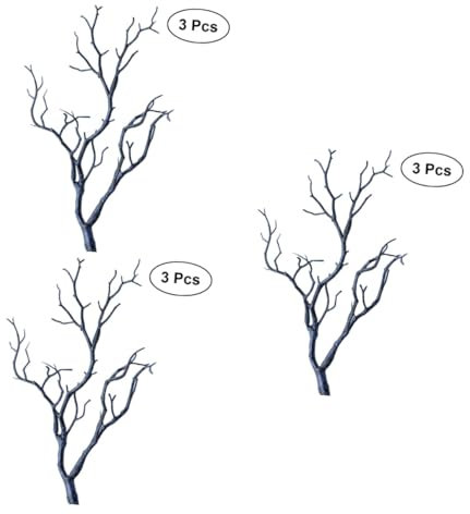 GARVALON Fake Tree Branch 9 Stück Vasenzweige Für Vasen Künstliche Pflanzenstiele Künstlicher AST Äste Zur Dekoration Künstlicher Geweihzweig Astform Weinrebe Blau Künstlicher Deko AST