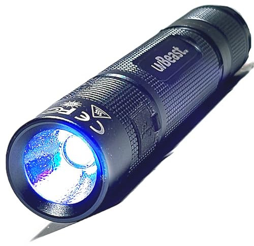 uvBeast V3 Mini 385–395 nm – Schwarzlicht-UV-Taschenlampe – geringe Kontamination – Professionelle Hochleistungs-5-Kern-UV-LED – USA-Lager