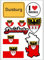 Daged Duisburg Aufkleber Karte 9 Stück - PKW Auto Motorrad Biker Flagge Fahne Vinyl ST