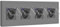 BSEED Prise USB avec USB C 20W Chargeur Rapide, Prise USB C avec Couvercle Étanche, Prise USB 12v 4 Gang 299mm, Prise Electrique Gris
