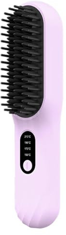 Cepillo Alisador Rizador De - Peine Cepillo Secador De Inalámbrico | Plancha De Recargable, Cepillo Alisador De Portátil, Herramienta De Peinado Con Múltiplesb