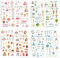 16 Bögen Taufe Kommunion Kinder Sticker, Konfirmation Deko Aufkleber, Taube Kreuz Fisch für Basteln Taufe, Kommunion Stickerbögen Mädchen Junge für Scrapbooking, Basteln