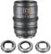 SIRUI VP-1 Vision Prime 1 T1.4 Full Frame Cine Lens, 35mm Lente de Cine de Enfoque Manual con E Montura, Interchangeable RF/Z/L Monturas, 1 Lens para 4 Monturas (Metal Gray, E/RF/Z/L Monturas)