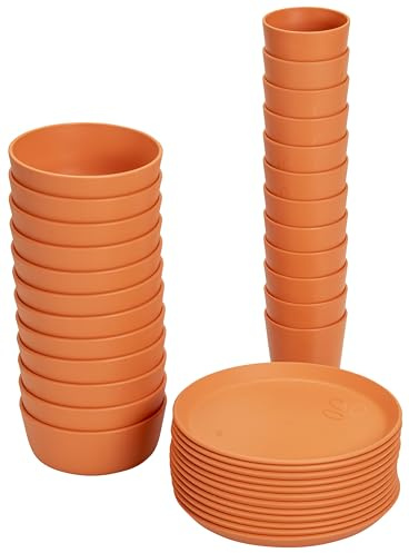 Betzold Geschirr-Set, 36-teilig | Krippe und Kita, Teller Becher Schüssel, aus treeNside-Material