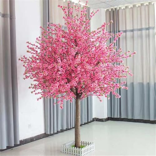 Artificial Cherry Blossom Trees, High-simulation Floor Plants, Home, Party, Restaurant, Wedding Decoration Landscaping(2.0 * 2.0m)