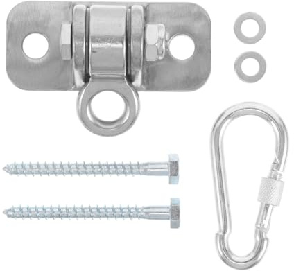 MOLUCKFU Galvanized Iron Swing Hooks Heavy Duty Hanging Bracket with Screws for Hammock Chairs Porch Playground Weather-resistant Mount Hardware