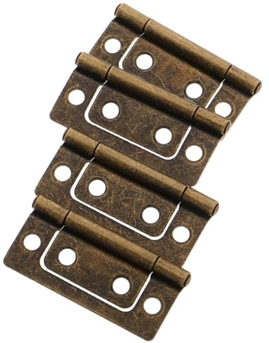 SEWOART Vintage Türscharniere 4 Stück Scharnier Für Tür Wohnmobil Scharniere Anhängerscharniere Für Innentüren Schränke Und Möbel Einfache Montage 2.05 X 0.94 X 0.20 in