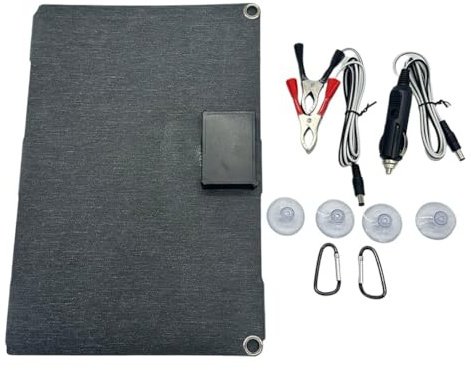 EpheyFIF 40W 12V Panneau solaire pliable chargeur portable pour téléphone portable extérieur