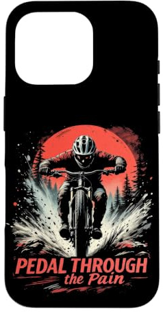 Hülle für iPhone 16 Pro Pedal Through the Pain - Mountainbiker
