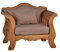 MiaMöbel Sessel Mexico Möbel 100x88x75 cm Landhausstil Massivholz Pinie Honig