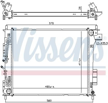 Nissens 666205 Kühlmittel des Motor