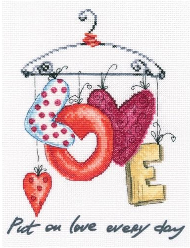 RTO BALTIC OU Cross Stitch KIT Love/HANGR, Cotton, Multi, One Size