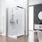 Schulte EP508012 41 500 31 Duschkabine Kristall/Trend Eckeinstieg II, 75 x 90 cm, 185 cm, 6 mm Sicherheitsglas Klar hell fixil beschichtet, chromoptik