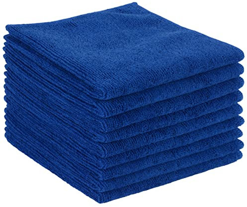 VIVOTE Mikrofasertücher Dunkelblau Spüllappen Küchenlappen super saugfähig und dick Haushalts Putzlappen microfaser Küche Putztücher Mehrzweck Staubwischen 30 cm X 30 cm 9 Stück