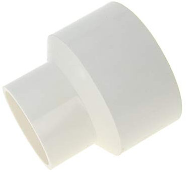 MroMax Sourcingmap Raccord réducteur en PVC 75 mm x 50 mm Blanc