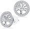 Micory Lebensbaum Ohrringe Ohrstecker Silber 925 Damen mit 3A Zirkonia