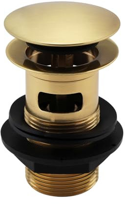 ENKI W16 Bonde de lavabo en Laiton bross� avec Fente