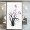 Glasmalerei Fensterfolie Sichtschuzfolie Dekorfolie Privatsphäre Milchglasfolie Statisch Haftend Orchideen-Gras Fensteraufkleber 50 x 160 cm