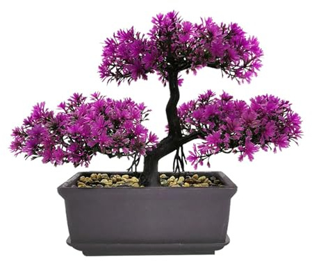 MOVKZACV Künstliche Bonsai-Baumdekoration für Eingangsbereich, Schlafzimmer, Ästhetisch und Bauernhaus, Badezimmer (grün)