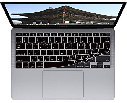 Tastaturabdeckung für MacBook Air mit Magic Keyboard – 13 Zoll (2020+) – ISO (koreanisch)