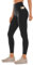 CRZ YOGA Butterluxe Damen High Waist Sport Leggings Blickdicht Soft Yoga Hosen Gym Workout Leggins mit Tasche - 64cm Schwarz 34