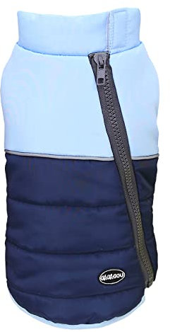 Izefia Hundemantel Kaltwettermantel Winddichte Jacke Fleece Warmer Hundepullover Winter Dicke Kleidung Dicke Weste Reißverschluss Tanktop Hundemantel für Kleinen Hund Mittlere Katze