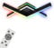 BRILONER Leuchten - Deckenlampe RGB, Backlight Deckenleuchte LED, Dimmbar, Farbtemperatur einstellbar, LED Frame RGB, Fernbedienung, Schwarz