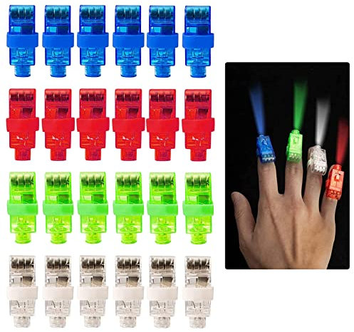 Cerioll LED Fingerlampe - Bunt Fingerlicht Taschenlampe für Kinder - Mitbringsel