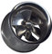 Flesh-Tunnel 4mm – 25mm CHIRURGENSTAHL 316L EDEL-STAHL Tunnel-Piercing Ohr-Stecker Double-Flared Schraub-Gewinde Strass-Stein Zirkonia-Kristall (12mm, Silber Motiv Propeller)
