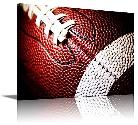 Jungen-Schlafzimmer, Wandkunst, American Football Sport, Poster, motivierendes Zitat, rotes Rugby-Sport, Kunstwerk für Heimdekoration, Posterdruck, gerahmt (Rugby, 30,5 x 40,6 cm)