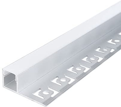ENERGMiX 2 Meter Alu Profile Alu Schiene Rigips Trockenbau Profil Abdeckung Kanal System für LED-Streifen Profil U