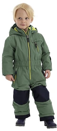 Killtec first instinct by killtec FISW 31 MNS ONPC Skioverall/Schneeanzug mit Kapuze, wasserdicht, stahlmint, waldgrün