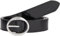 Calvin Klein Jeans Damen Gürtel Classic Round Lthr Belt25Mm aus Leder, Schwarz (Black), 80 cm
