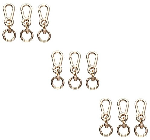 EXCEART 9 Stk Schlüsselanhänger Schulterriemen Karabinerhaken Für Schlüsselbund Hundeleinen-clip Gepäckzubehör Selber Machen Diy Hundeleinenverschluss Taschen Schnalle