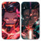 2 Stück Handyhülle für Apple iPhone XR Hülle 6.1'', Anime Motiv Kamado Nezuko Tanjirou Manga Muster Schutzhülle Jungs Case Schutz der Linse Design Silikon TPU Cover Stoßfest, Schwarz1