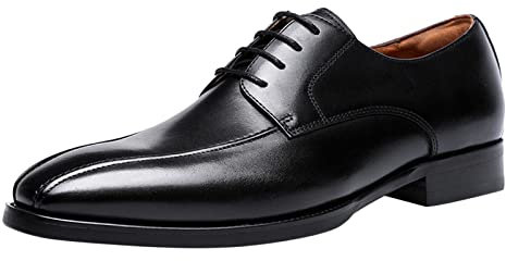 Herren Klassische Derbys Kleid Schuhe Spitze Zehen Leder Oxfords Schnürschuhe Mode Schuhe rutschfeste Fahren Business Schuhe Casual Arbeit Büro Komfort Schuhe Bequeme Retro Walking Schuhe für Männer,