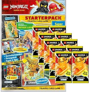 Blue Ocean Ninjago Trading Cards Serie 9 Dragons Rising - 1x Starter Pack + 10x Booster (Deutsche Version)
