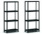 Keter 2er Set Regale 60/4, schwarz, 4 Einlegeböden, max. Traglast je 20 kg, 60 x 30 x 135 cm