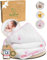 BabyTrust® Exklusive 100% Baumwolle-Babydecke - Bio-Musselin 4-lagig gefüttert - Ganzjahresdecke - Baby Geschenk zur Geburt für Mädchen - Kuscheldecke Neugeborenen Rosa-Hase