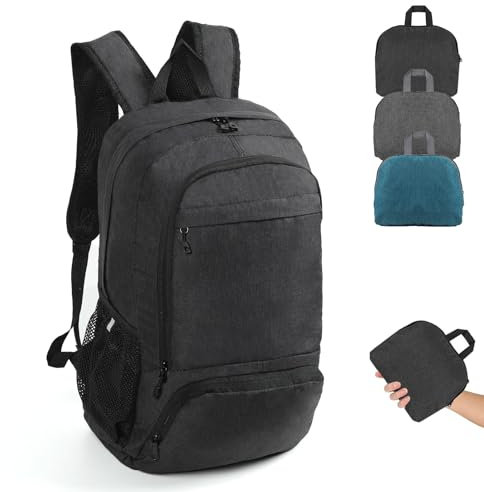 TANTOMI Wanderrucksack Ultraleicht Faltbarer Rucksack Klein, Packable Tagesrucksäcke Trekkingrucksack Outdoor Sportlich Leicht Backpack Travel Daypack für Damen Herren