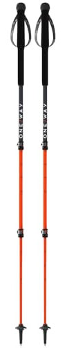 ONE WAY MT Calu Outdoor-Trekkingstöcke, langlebig, vielseitig, teleskopisch, verstellbare Länge, 110–145 cm, Carbon- und Aluminium-Trekkingstöcke mit Hartmetallspitze und austauschbarem Korb, 1 Paar