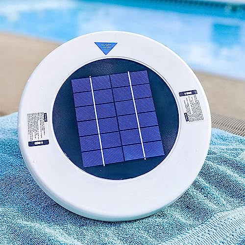 Solarbetriebener Schwimmbadreiniger Sonnenpool-Ionisator Portabler Reiniger eliminiert, Schwimmbadreiniger, Sonnenreiniger chlorfrei für