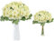 astylishome Kunstblumen wie Echt Künstliche Orchideen Blume Künstlich Orchidee Blumenf Arrangements Dekoblumen mit Deko Kunstpflanze für Wohnzimmer Heimdekoration 1704