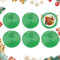 Homcomodar Weihnachten Tischsets Rund 6PCS Grün Platzsets Abwaschbar 34cm Glitzer Platzdeckchen Hitzebeständigem Tisch Tischsets für Küche Abendessen