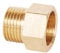 Copper M/F 1/8,1/4,3/8,1/2 Male to Female Threaded Brass Coupler Adapter Brass Pipe Fitting(03 F x 02 M)