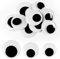 GEBETTER 10pcs Ojo Manualidades Grandes 60+70+80mm Pegatinas Ojos Móviles Ojos Autoadhesivo para Bricolaje Artesanía Juguete Muñecas Accesorios (Extra Grande)