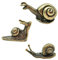 Niuhong 3 Pcs Schnecken Gartenfigur Gartendeko Schnecke Figur Miniatur Ornamente Retro Kreativ Metall Skulpturen Tierskulptur Außendekoration Outdoor Balkon Rasen Terrasse Hof (Bronze)