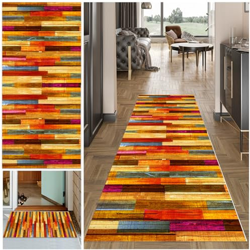 MXOUAJ Alfombras Cocina Lavable Antideslizante, 40 x 60 cm Alfombra para Salón Lavadero Dormitorio, Alfombra Corredor para Puerta Cocina Pasillo