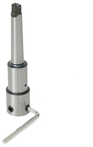 URPIZY Ringfräser-Aufnahme MT2 Morsekonus, Für 3/4 Zoll Für Weldon-Schaft, Stahlkonstruktion, 162Mm Gesamtlänge, Externe Kühlung, Mit Schlüssel, Industriequalität, Ringfräser Halter