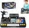 Giocattolo elettrico mixer musicale, tastiera DJ bambino con microfono | pianoforte giocattolo educativo, mixer portatile, luci LED, effetti sonori e batteria ricaricabile USB per giovani musicisti